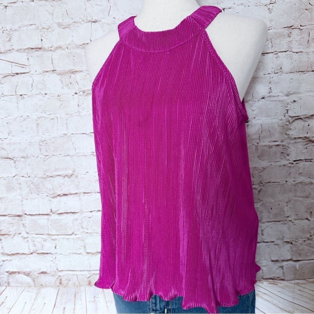 DKNY accordion halter top
